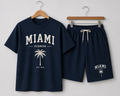 Men’s Miami Palm Graphic T-Shirt & Shorts Set