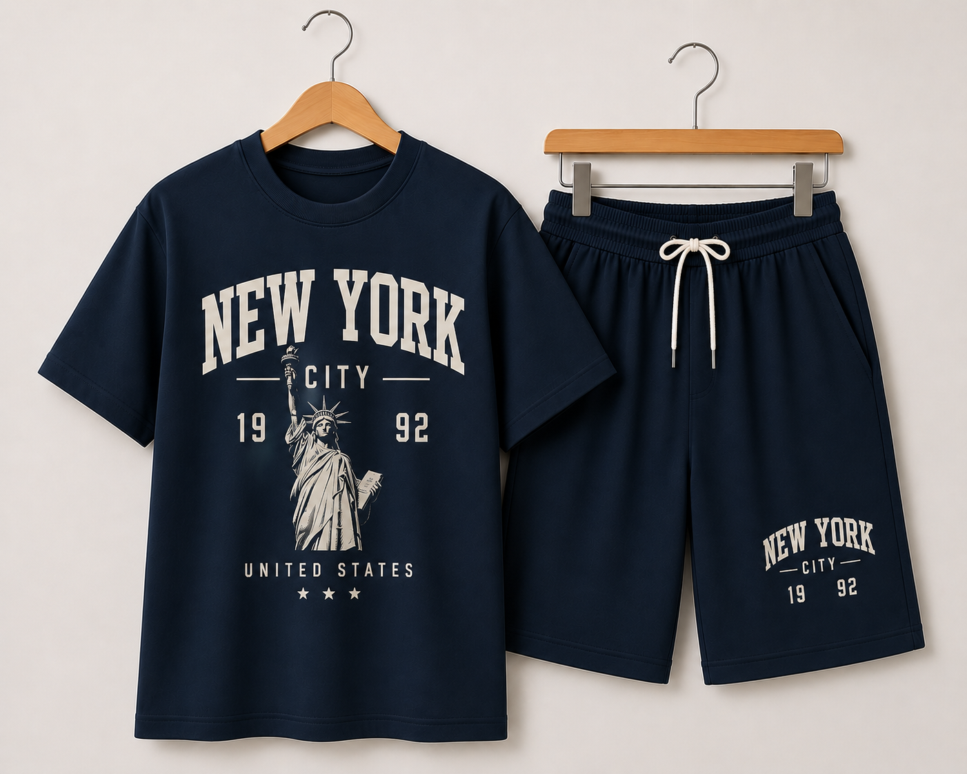 Men’s New York City Graphic T-Shirt & Shorts Set