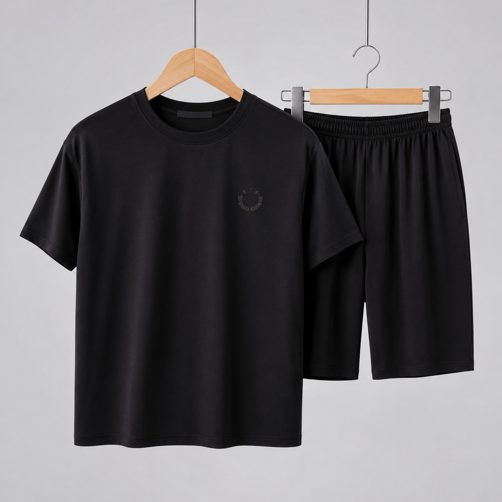 Men’s Minimal Comfort T-Shirt & Shorts Set