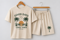 Men’s Good Days Graphic T-Shirt & Shorts Set