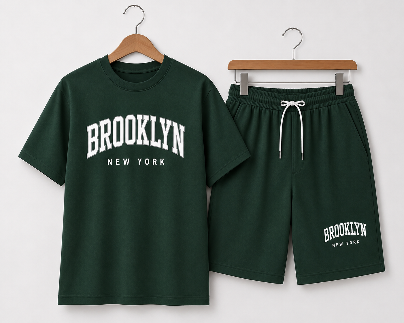 Men’s Brooklyn Graphic T-Shirt & Shorts Set