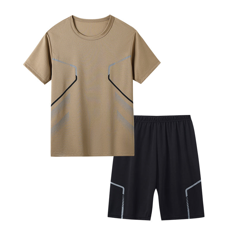 Men’s Active Sport T-Shirt & Shorts Set